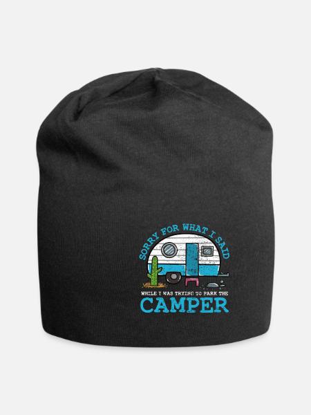 Camping - Jersey-Beanie - Schwarz