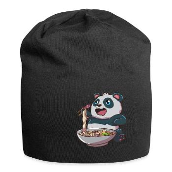 Ramen Pandabär - Bonnet en jersey - noir - Devant