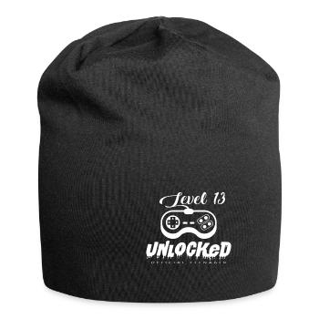 13 ans - Bonnet en jersey - noir - Devant