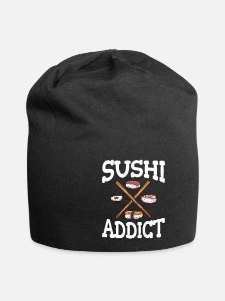 Sushi - Jersey-Beanie - Schwarz