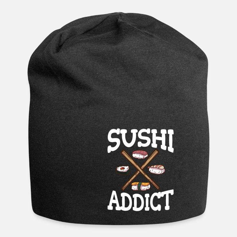Sushi - Jersey-Beanie - Schwarz