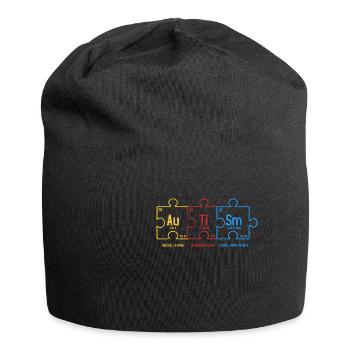 Autismus - Jersey-Beanie - Schwarz - Vorne
