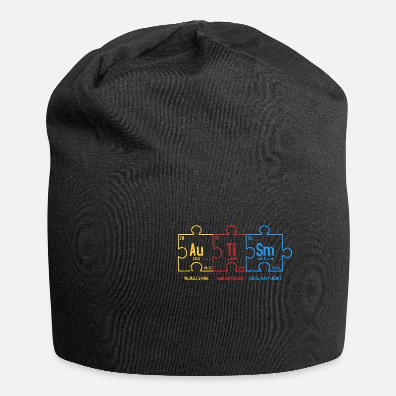 autism - Jersey Beanie - black
