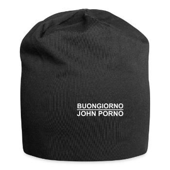 Buongiorno john porno - Bonnet en jersey - noir - Devant