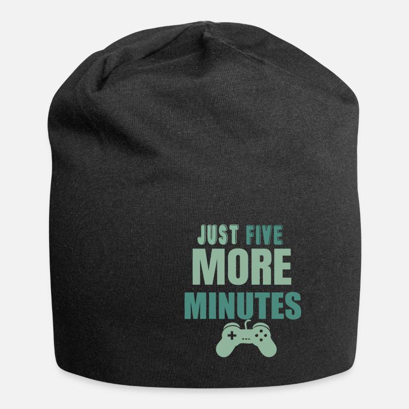 Just five more Minutes - Jersey-Beanie - Schwarz