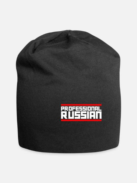 Professional Russian - Jersey Beanie - black