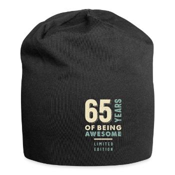 65 ans d'être génial - 65e anniversaire - Bonnet en jersey - noir - Devant