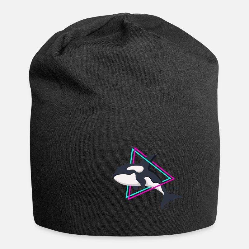 killer whale - Jersey Beanie - black