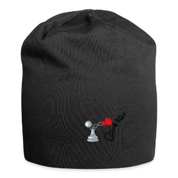 Cadeau d'entraîneur de joueur d'échecs drôle - Bonnet en jersey - noir - Devant