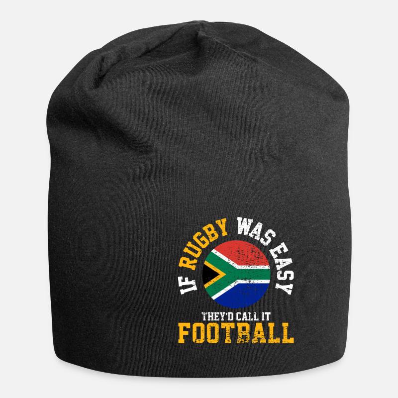 Rugby Südafrika - Jersey-Beanie - Schwarz