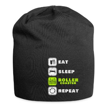 Achterbahn - Jersey-Beanie - Schwarz - Vorne