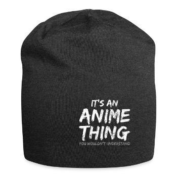 Anime - Jersey Beanie - charcoal grey - Front