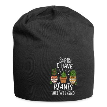 Gartenarbeit - Jersey-Beanie - Schwarz - Vorne