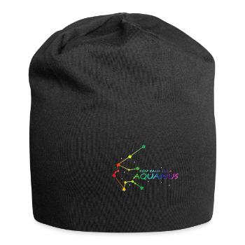Constellation du Verseau - Bonnet en jersey - noir - Devant