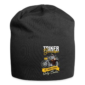 Triker Grandpa Grandfather Trike Motorcycle Tricycle - Jersey Beanie - black - Front