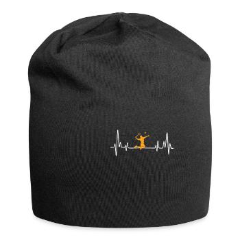 badminton t-shirt gift idea - Jersey-Beanie - Schwarz - Vorne