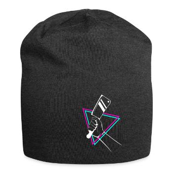 couteau de boucher - Bonnet en jersey - charbon - Devant
