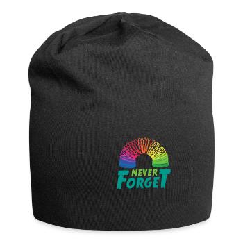 90s Never Forget Regenbogen Spielzeug Humor - Jersey-Beanie - Schwarz - Vorne