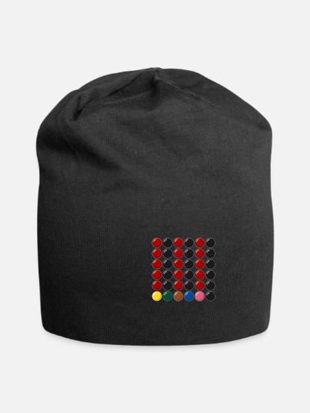 Snooker 147 Maximum im Break Geschenk - Jersey-Beanie - Schwarz