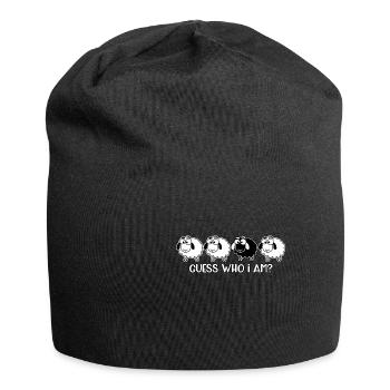 mouton noir humour - Bonnet en jersey - noir - Devant
