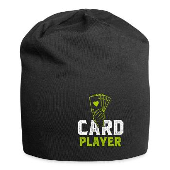 jeu de cartes - Bonnet en jersey - noir - Devant