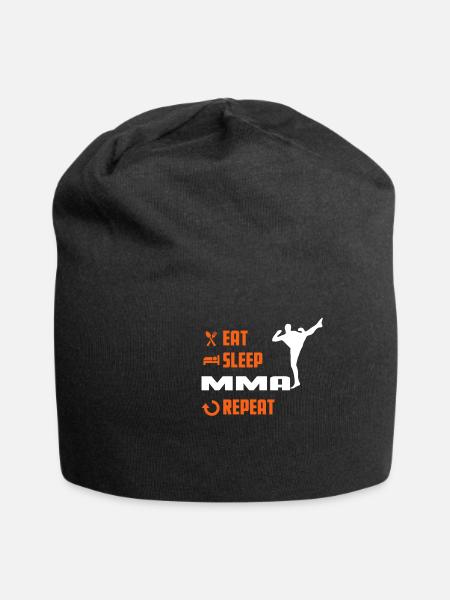 EAT SLEEP MMA - Mma Tshirt - Bonnet en jersey - noir