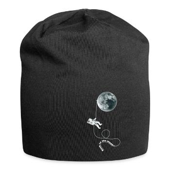 moon rope astronaut white - Jersey-Beanie - Schwarz - Vorne