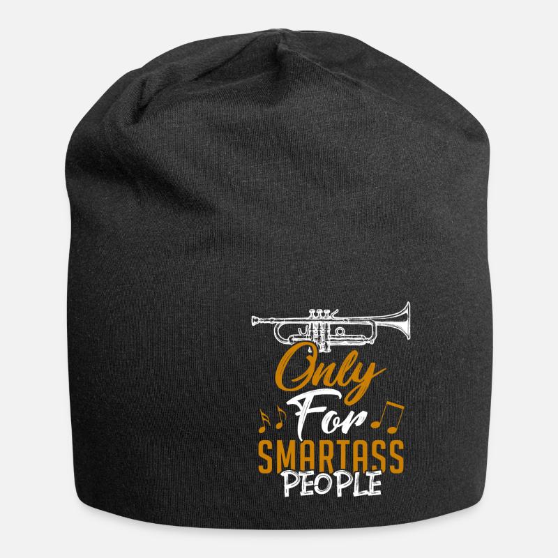 Trompete - Jersey-Beanie - Schwarz