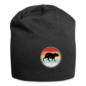 Capybara - Jersey-Beanie - Schwarz - Vorne