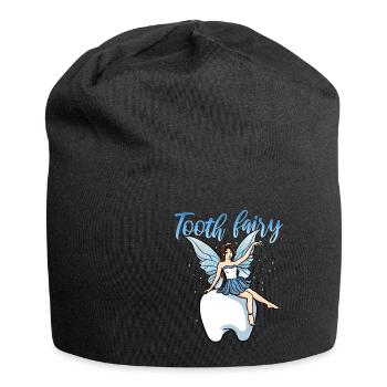 Dentist tooth fairy fairy - Jersey Beanie - black - Front