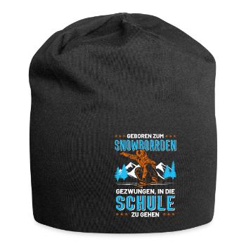 Schüler Snowboard Snowboarder lustiger Spruch - Jersey-Beanie - Schwarz - Vorne