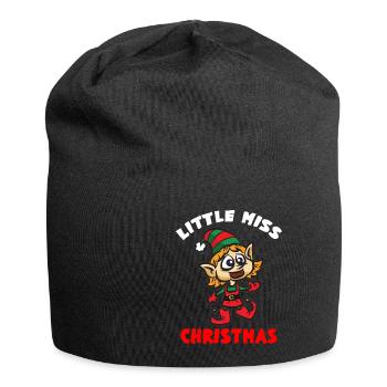 LITTLE MISS CHRISTMAS ELF - Jersey Beanie - black - Front