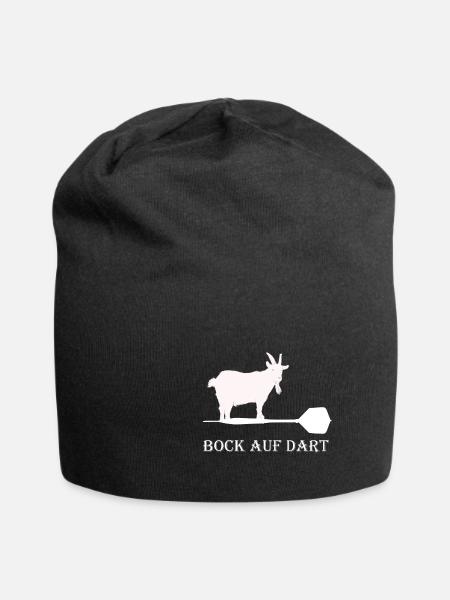 Lustiger Dart Spruch Darts - Jersey-Beanie - Schwarz