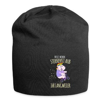 Fresst Meinen Sternenstaub Ihr Langweiler - Jersey-Beanie - Schwarz - Vorne