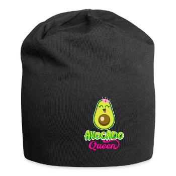 Avocado Queen lustige Prinzessin Humor - Jersey-Beanie - Schwarz - Vorne