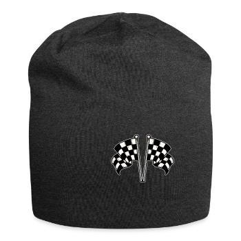 Drapeau de course - Bonnet en jersey - charbon - Devant