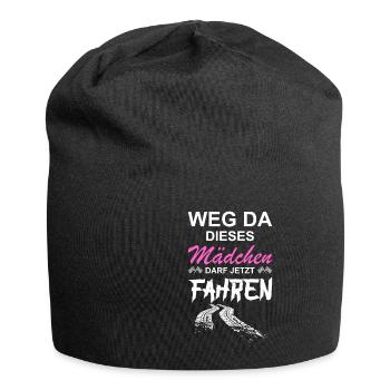 Führerschein Bestanden Mädchen Lustiges Geschenk - Jersey-Beanie - Schwarz - Vorne