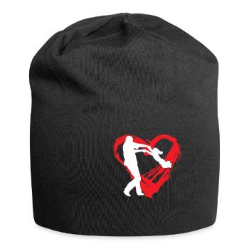 Daughter Heart - Jersey-Beanie - Schwarz - Vorne
