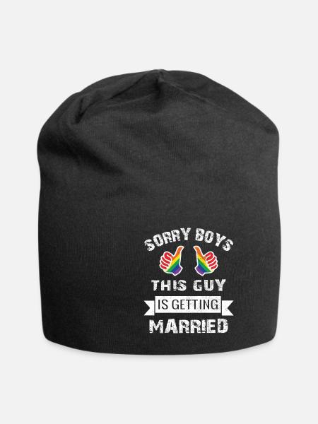 LGBT bachelor party goodbye - Jersey Beanie - black