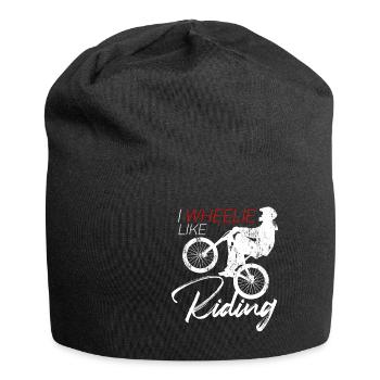 I Wheelie Like Riding - jeu de motos - Bonnet en jersey - noir - Devant