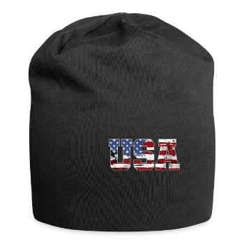 USA American flag - Jersey Beanie - black - Front