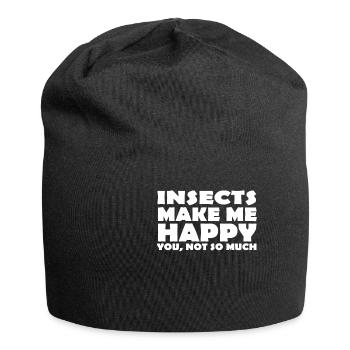 Funny Insect T Shirt - Jersey-Beanie - Schwarz - Vorne