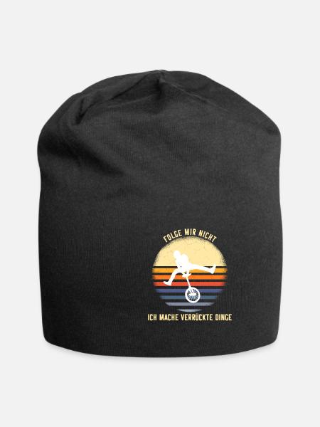 Einrad Verrueckte Sachen - Jersey-Beanie - Schwarz