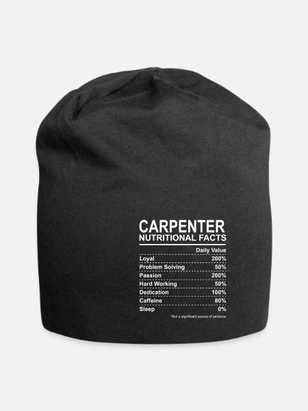 Carpenter Nutritional Facts - Jersey-Beanie - Schwarz