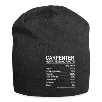 Carpenter Nutritional Facts - Jersey-Beanie - Anthrazit - Vorne