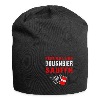 Festival zu Hause Heim Festival Motto - Jersey-Beanie - Schwarz - Vorne