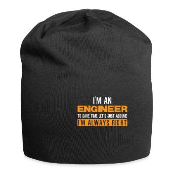 Ingénieur - Bonnet en jersey - noir - Devant