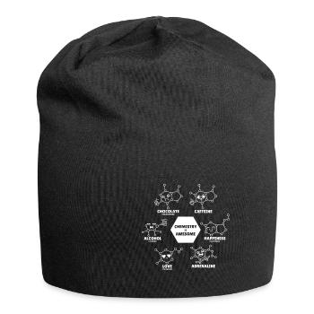 Chemie ist großartig Chemiker Spruch Freude Lustig - Jersey-Beanie - Schwarz - Vorne