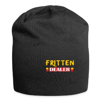 Fritten Dealer - Pommes Verkäufer - Jersey-Beanie - Schwarz - Vorne