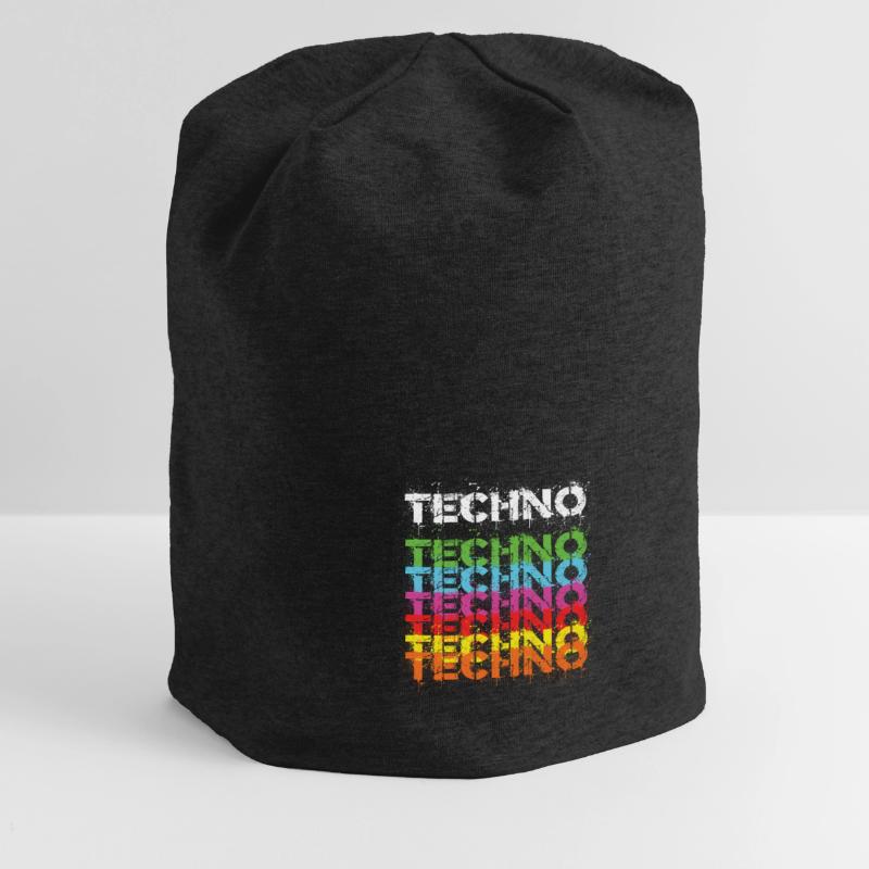 Techno Techno Techno Freak Techno Musique Bonnet en jersey